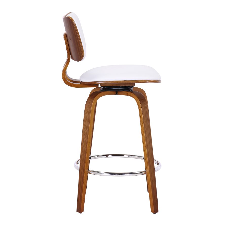 PB-07ZUN Swivel Counter Stool- Walnut