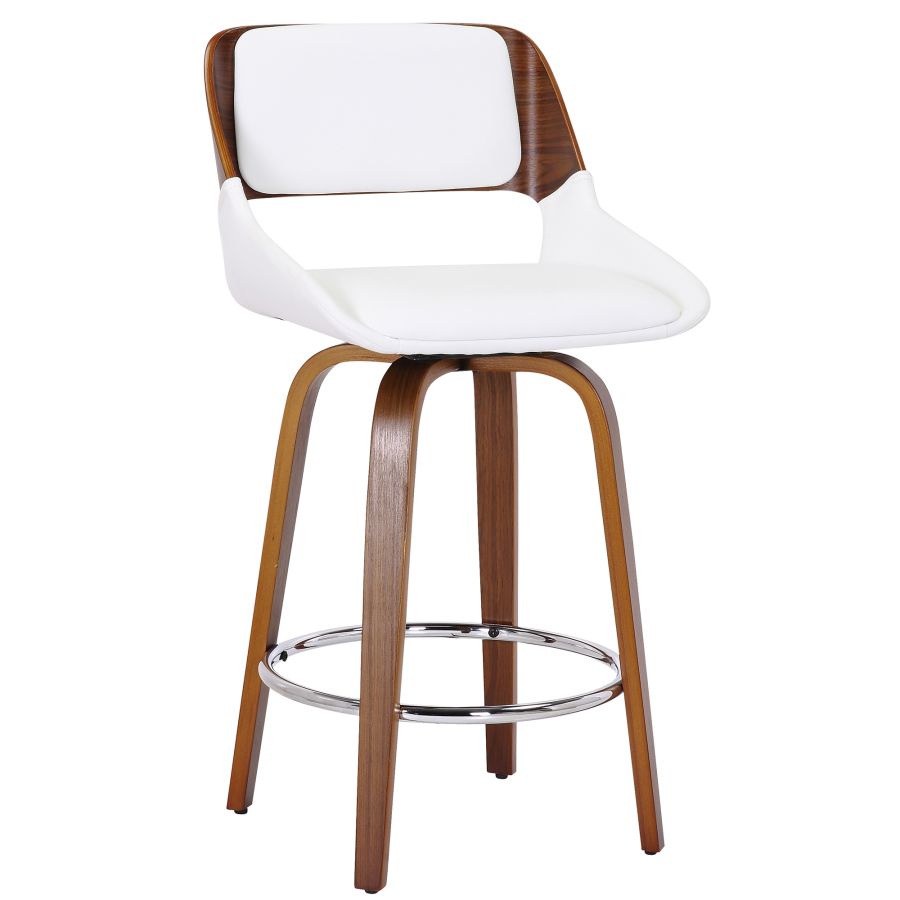 PB-07HUD Swivel Counter Stool- Walnut