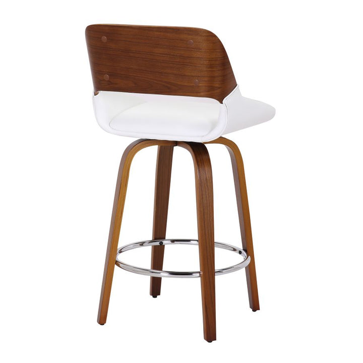 PB-07HUD Swivel Counter Stool- Walnut