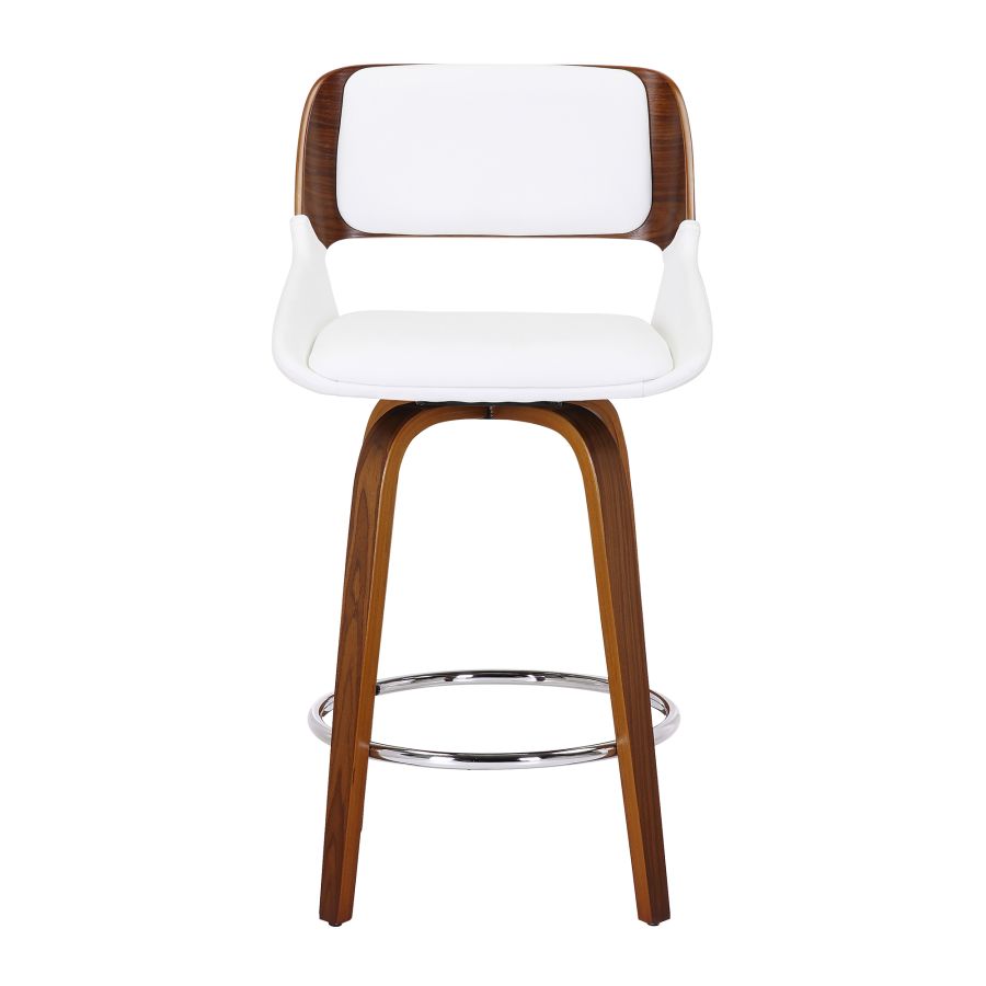 PB-07HUD Swivel Counter Stool- Walnut