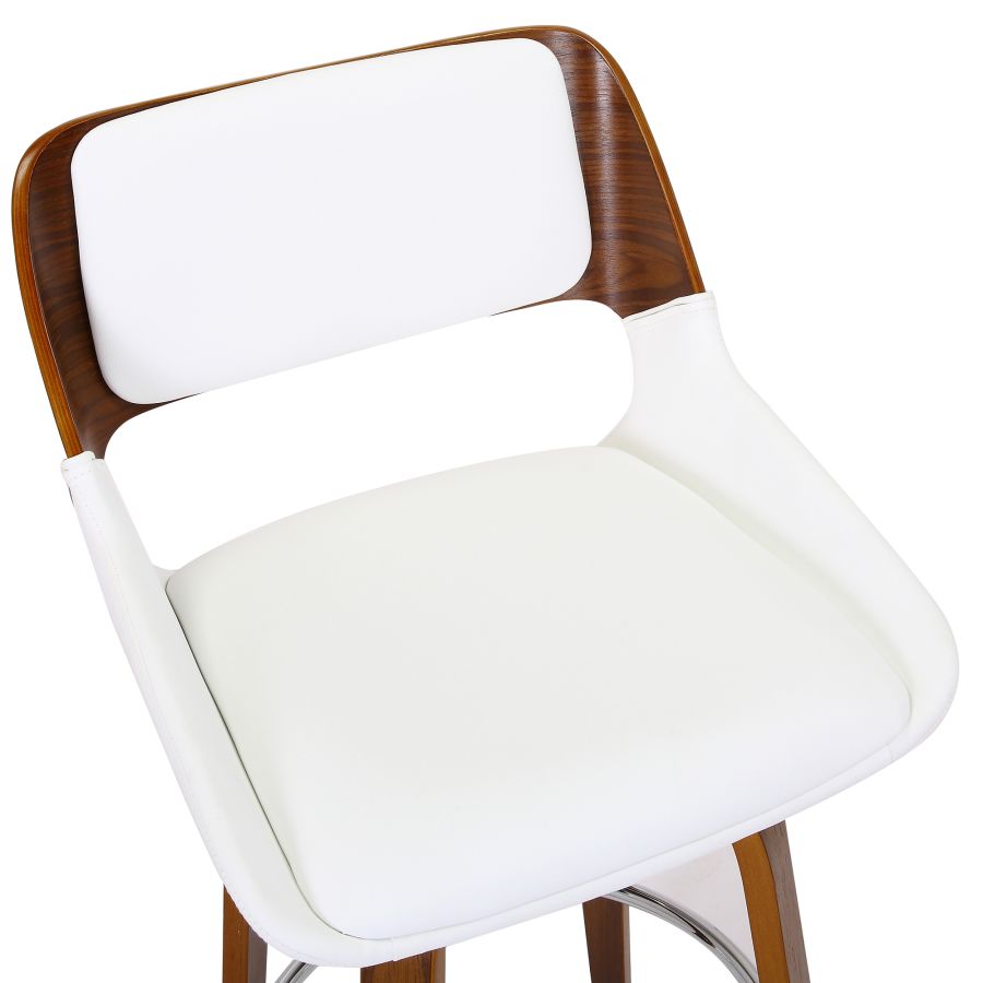 PB-07HUD Swivel Counter Stool- Walnut