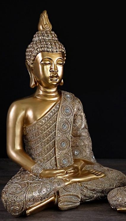 22-816 Gold Sitting Buddha