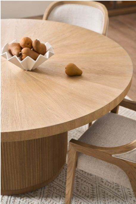 PB-01-Avaline Carmen Round Table - Skylark Finish 60"D