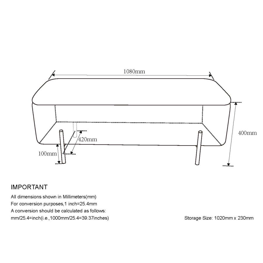 PB-07ERZ Storage Ottoman