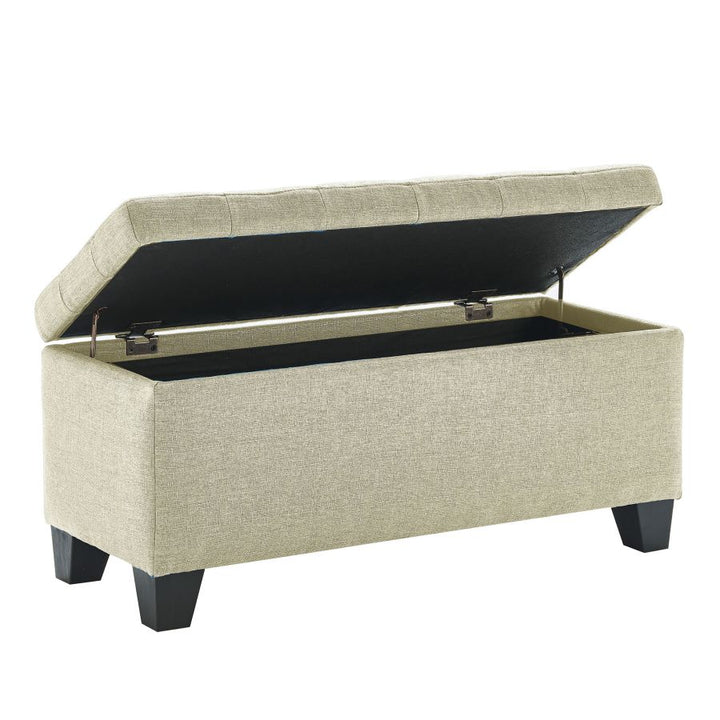 Genuine rectangular storage ottoman