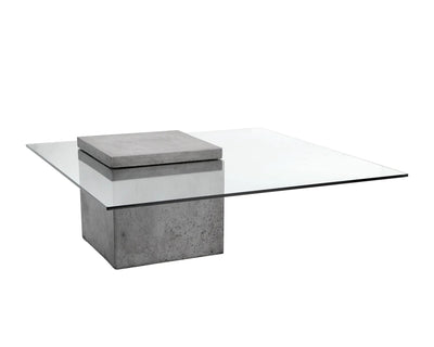 PB-06GRA  Square Coffee Table - 39.5 x 39.5 x 15H