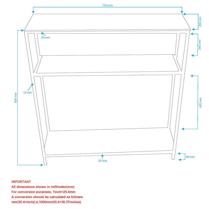 PB-07IZZ Console Table -29.75 W