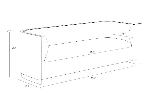 PB-06LAR Sofa -95"W