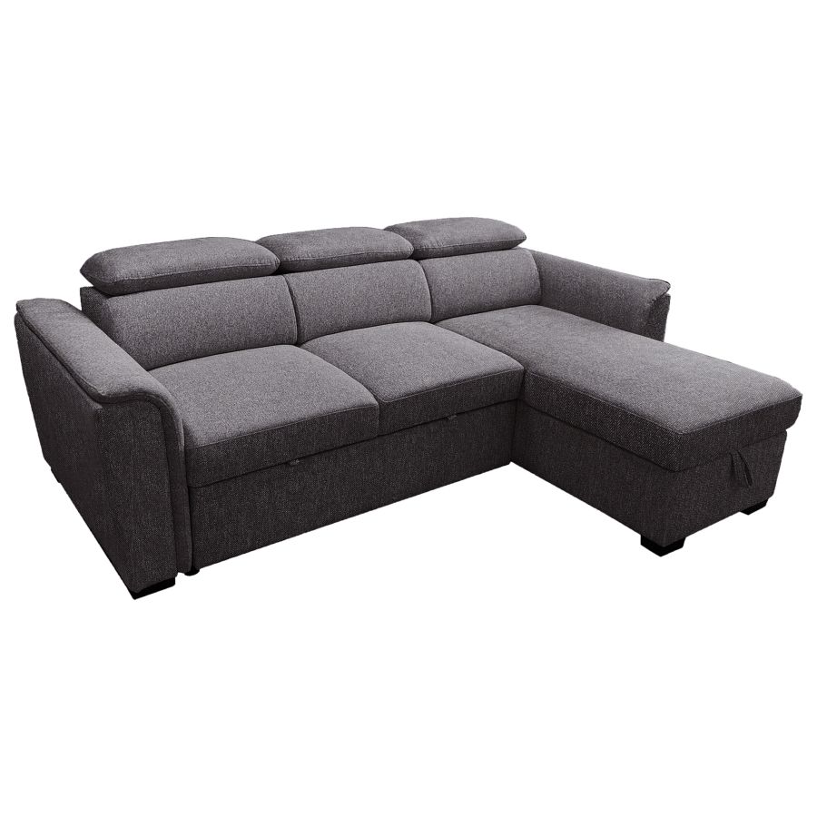 PB-07OSK Sectional Sofa with Bed and Storage -93.50"W