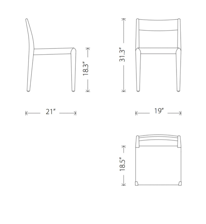 Nuevo HGSD468 Ameri Dining Chair