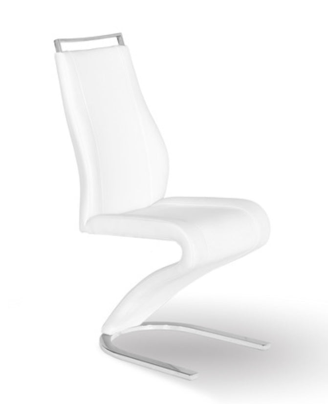 PB-10-7387 Dining Chair - White Lacquer Finish- Set of 2