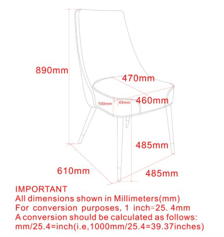 PB-07KOD Dining Chair (SET OF 2)