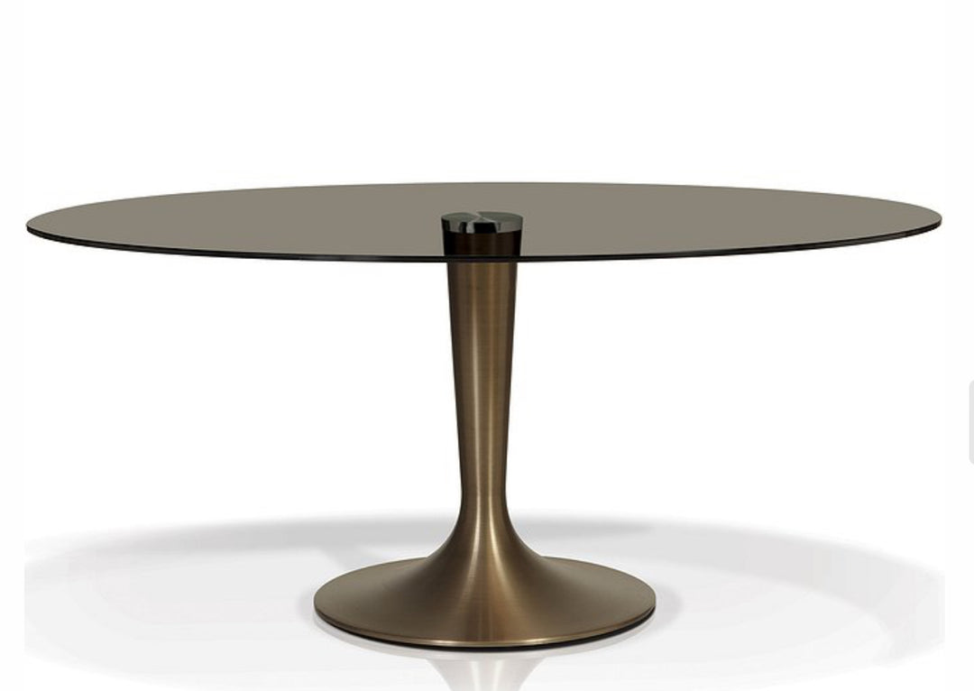 PB-02SAT Oval Dining Table - 63”W