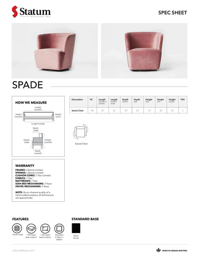 Spade Swivel Chair