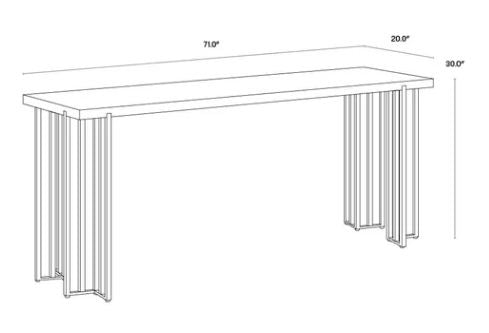 PB-06ALT Console Table -71"W