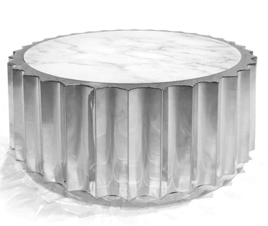 PB-28AMA Round Coffee Table - Silver