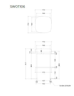 Nuevo HGMV255 Inna Bar Stool