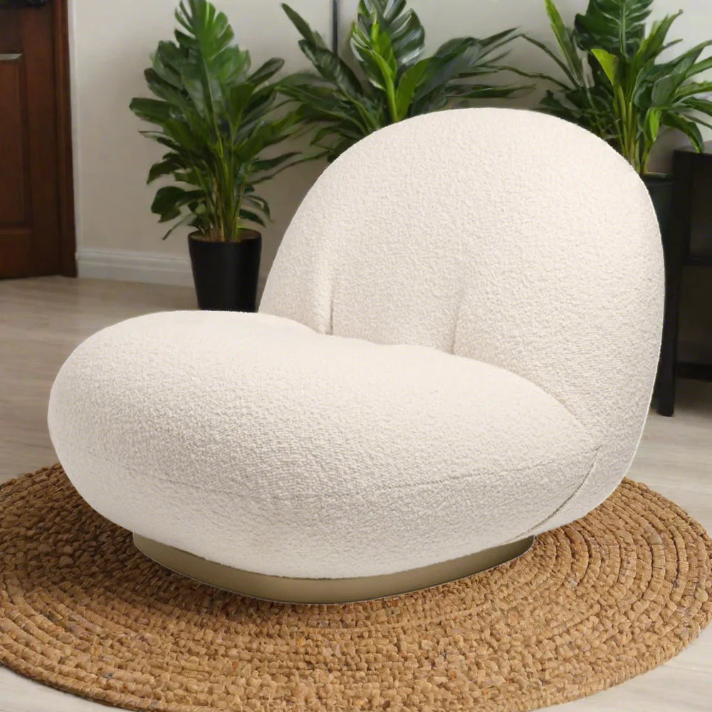 PB-28BOB Lounge Chair- Boucle Fabric