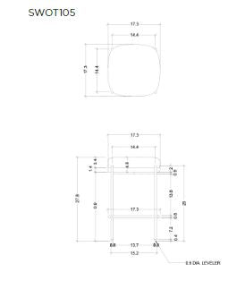 Nuevo HGMV239 Inna Counter Stool