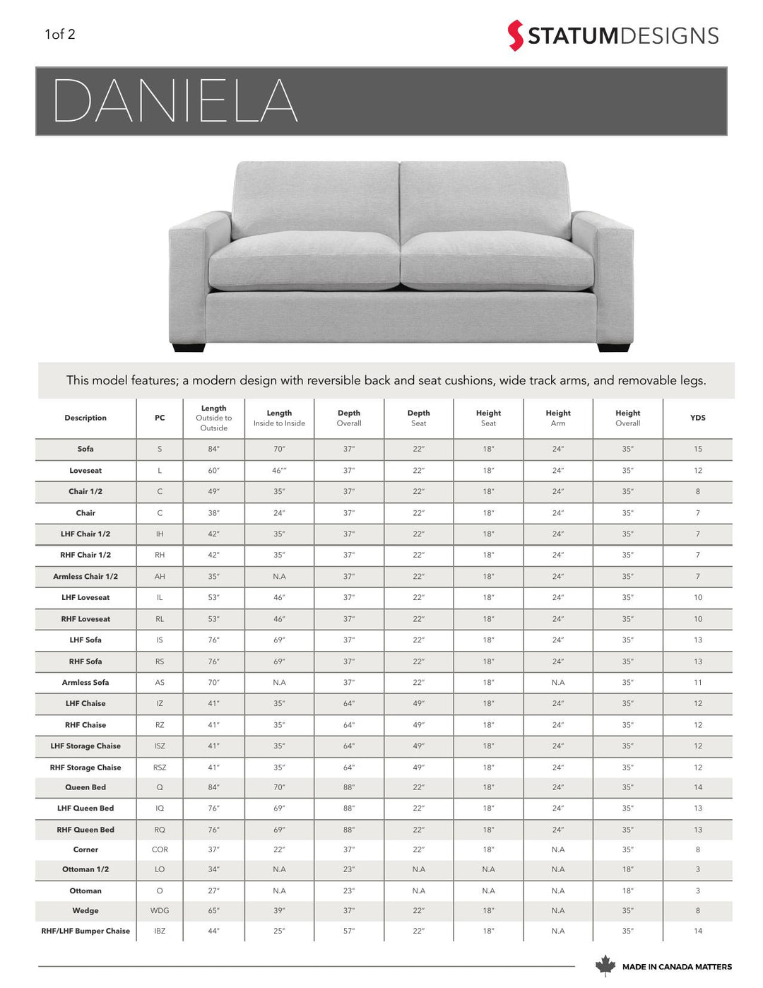 Daniela Sectional