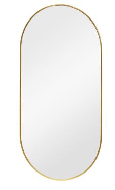 IMP9000 PILL SHAPE MIRROR - GOLD