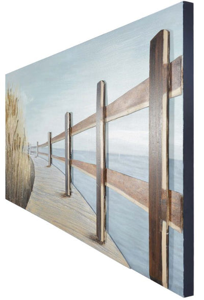 Pathway By the Water” 3D Wall Art on Canvas