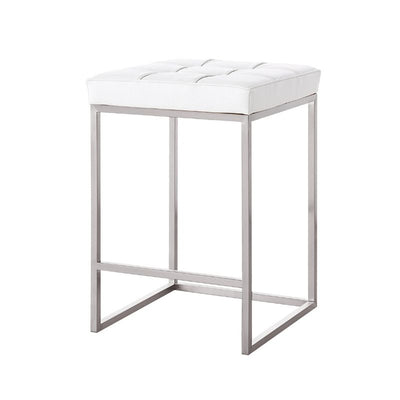 PB-28PIP Counterstool- Brushed Silver