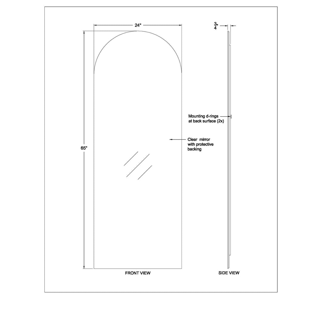 Renwil MT2506 Gervais Full Length Mirror