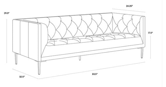 PB-06WES Leather Sofa