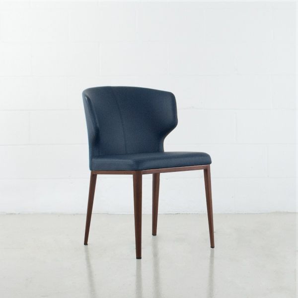 PB-20CAB Dining Chair Faux Leather -Walnut Imprint Base