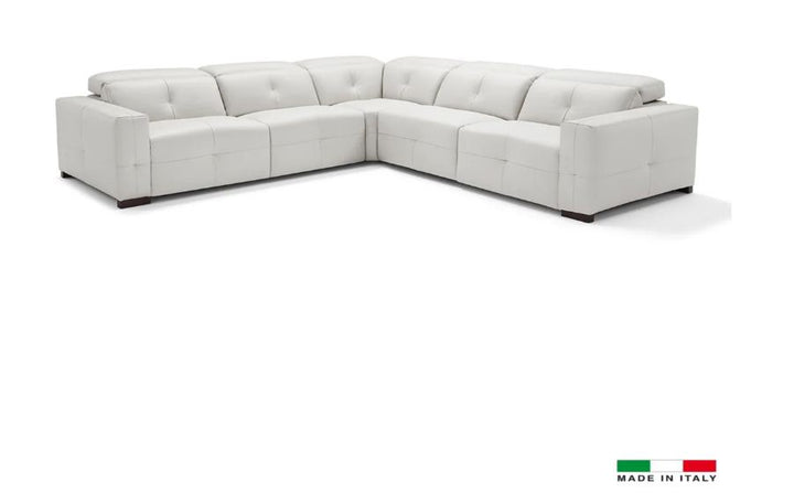 PB-26 Aldo Italian Leather Sectional- 3 Power Recliners