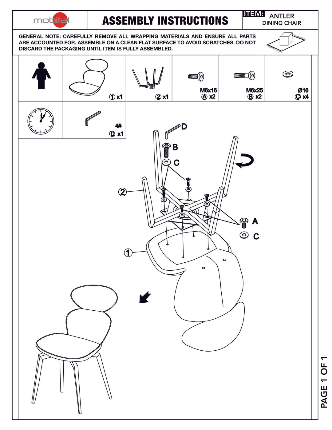 PB-31ANT Swivel Dining Chair