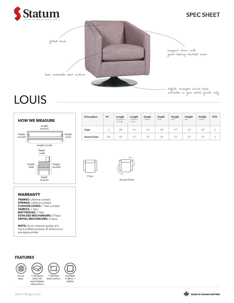 Louis Swivel Chair-Palma-Brava