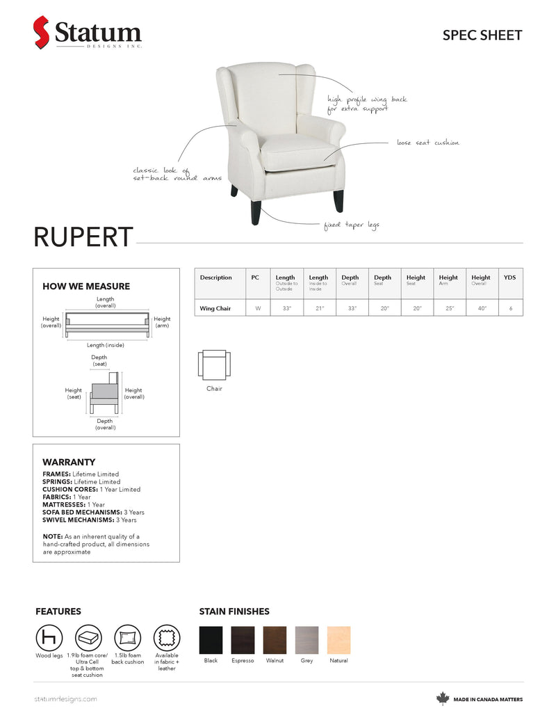 Rupert Chair Accent Chair-Palma-Brava