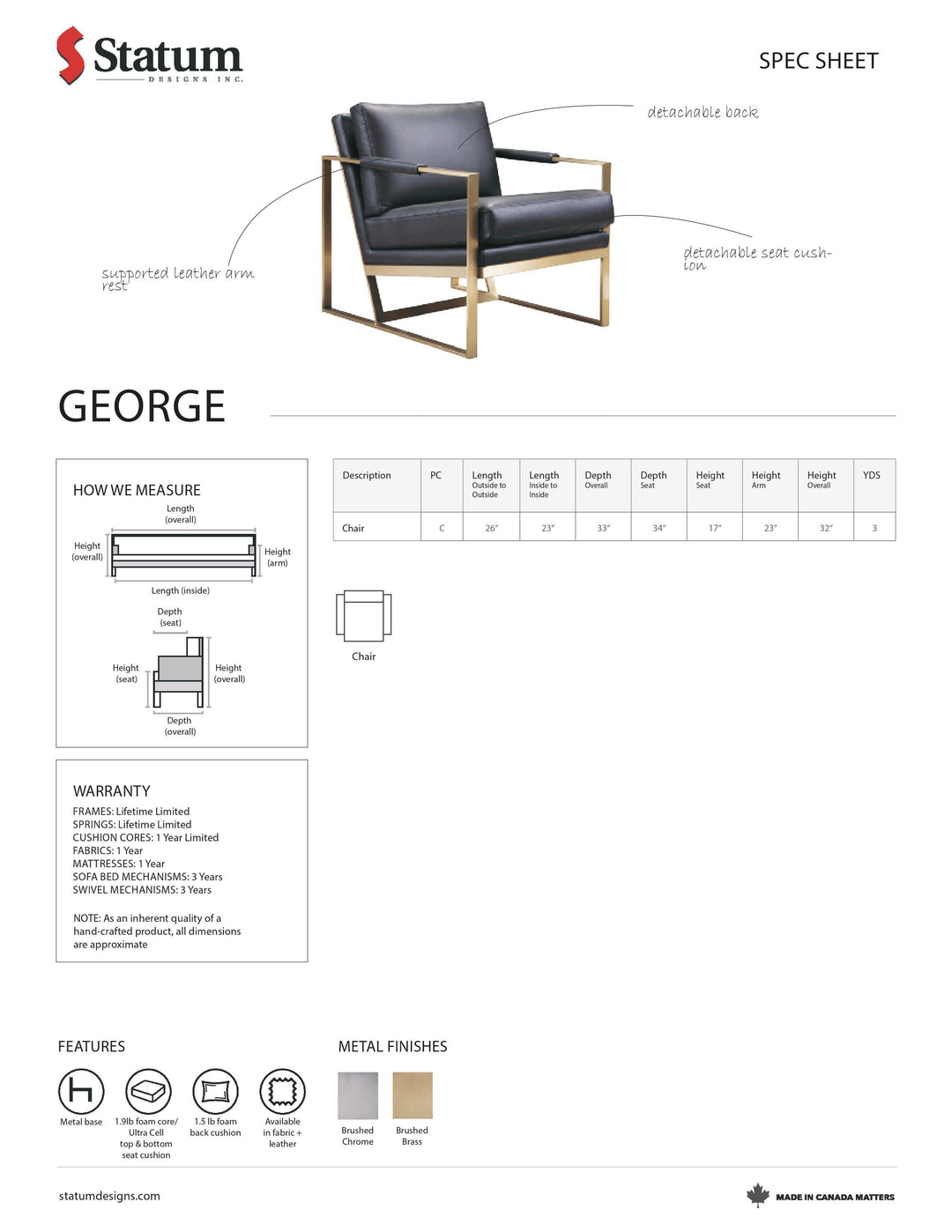 George Chair-Palma-Brava