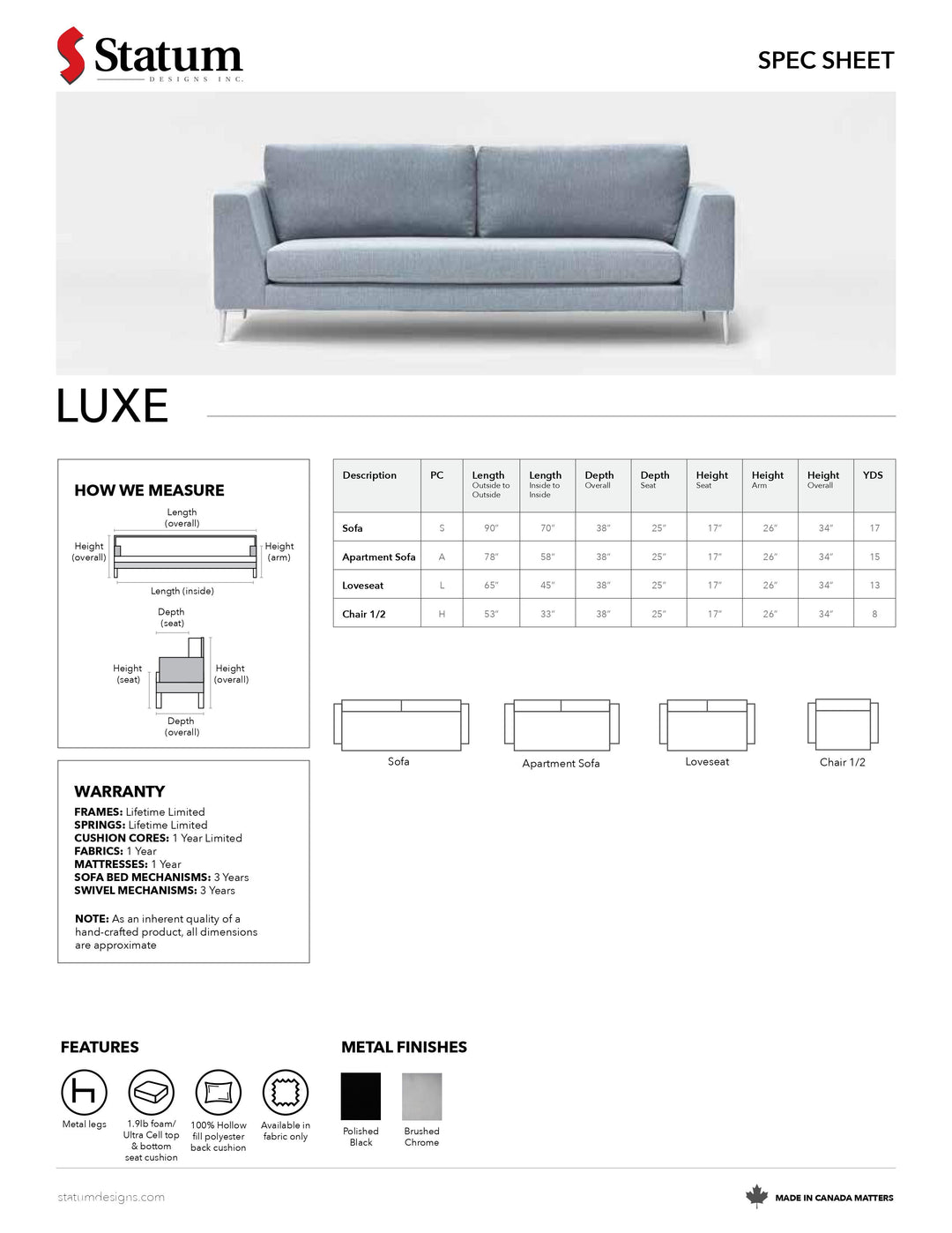 Luxe Sofa