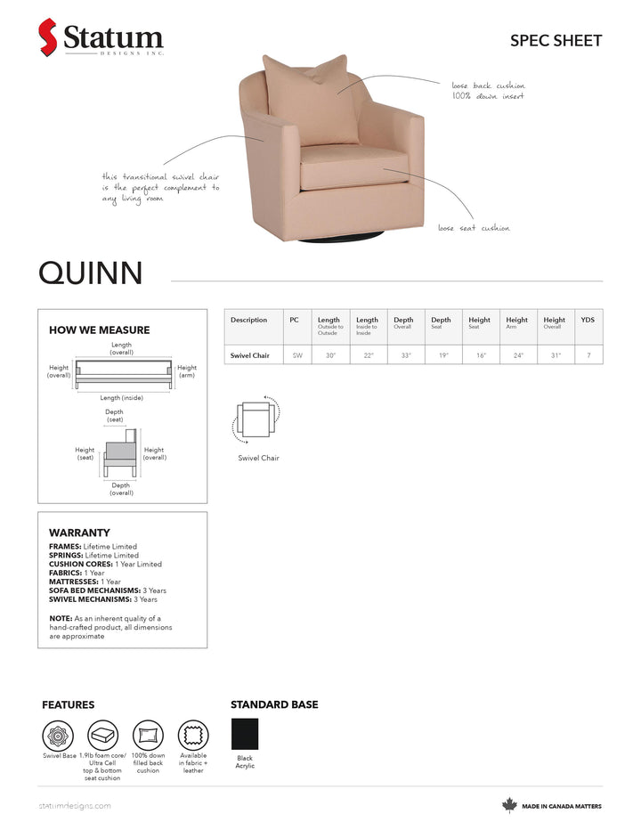 Quinn Swivel Chair