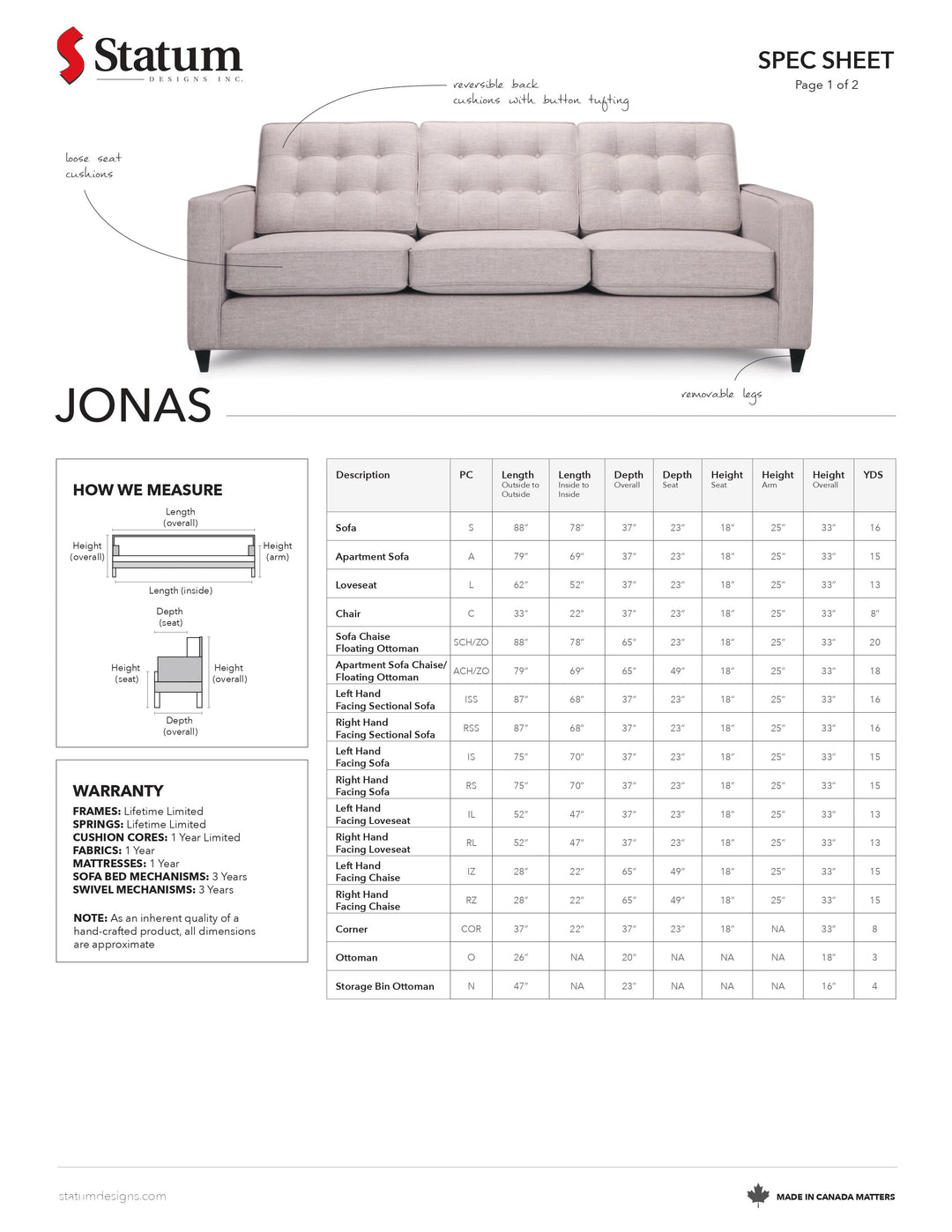 Jonas Sofa