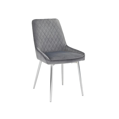 PB-11EMI Dining Chair - Velvet-Chrome