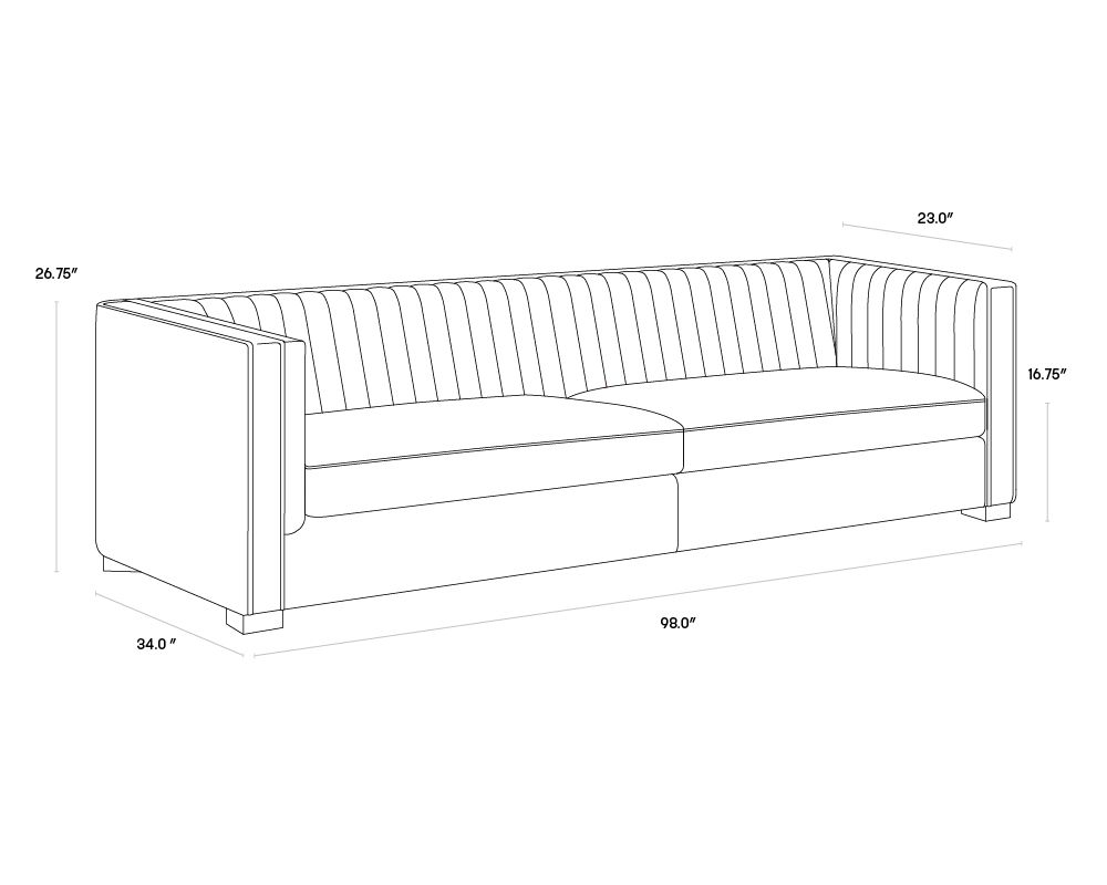 PB-06CAI Sofa -98"W