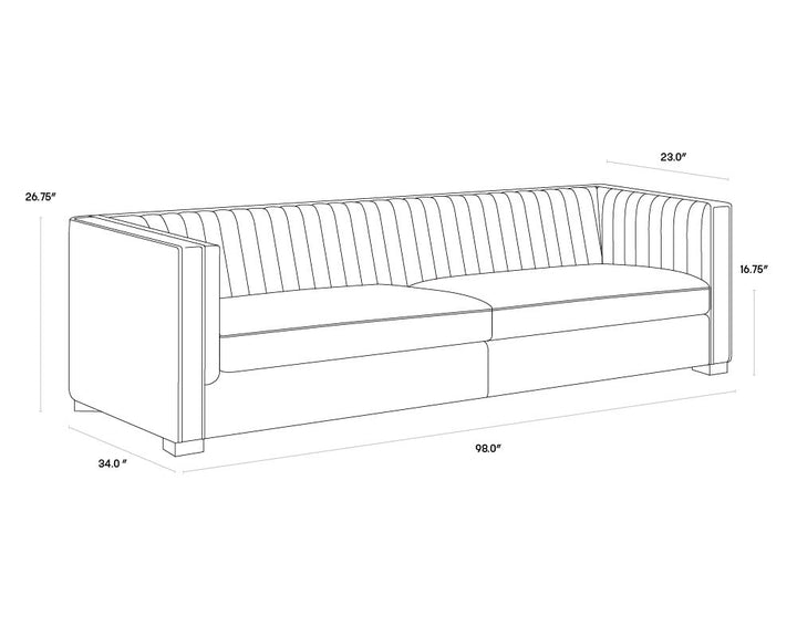 PB-06CAI Sofa -98"W