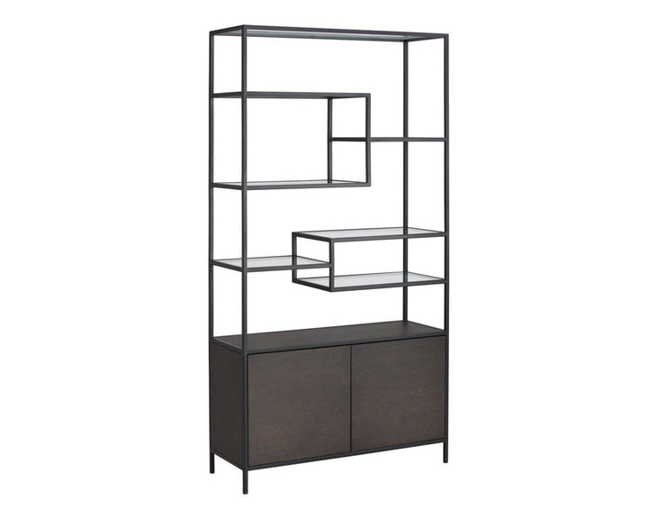 PB-06STA Bookcase- Charcoal Grey