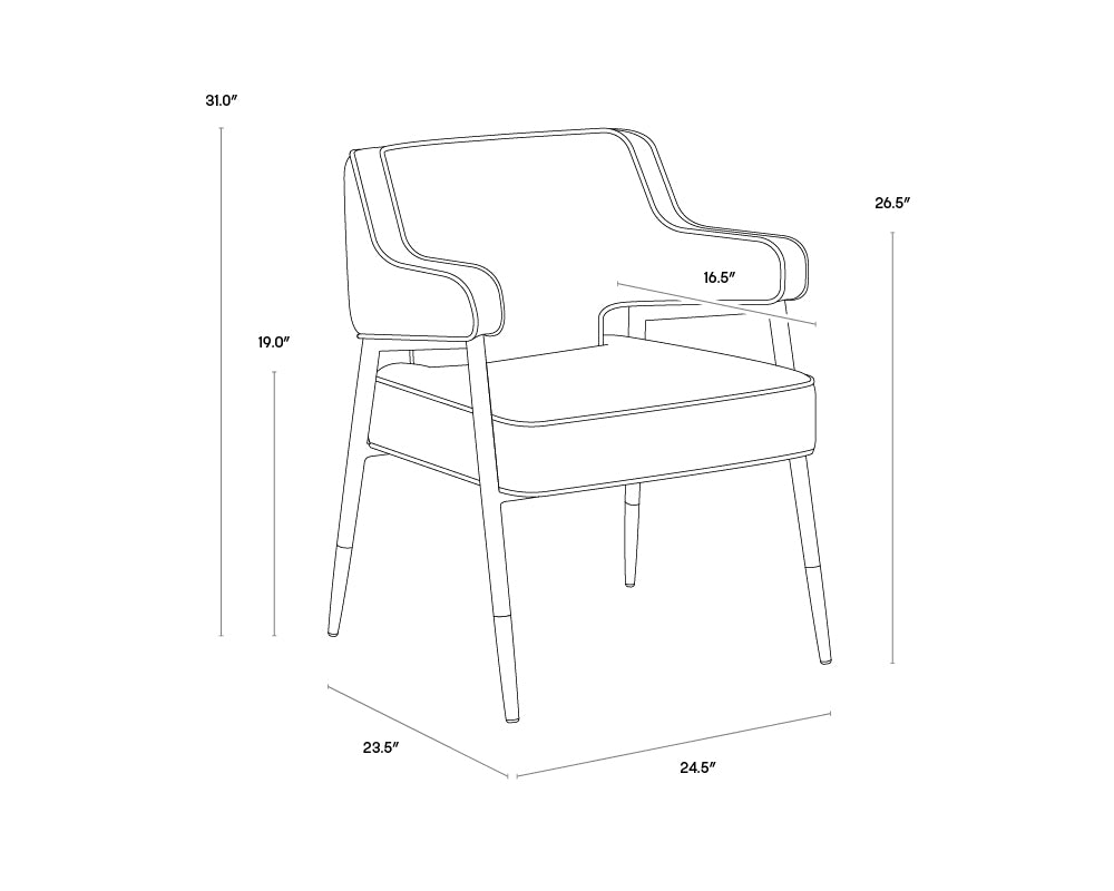 PB-06DER Dining Arm Chair