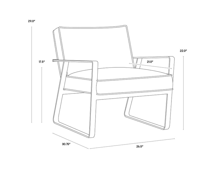 PB-06KRI Leather Lounge Chair - ETA Jan 2025