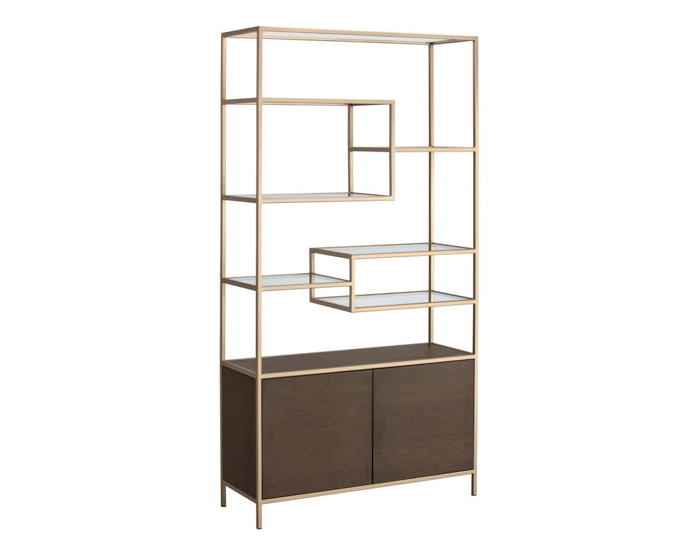 PB-06STA Bookcase- Gold