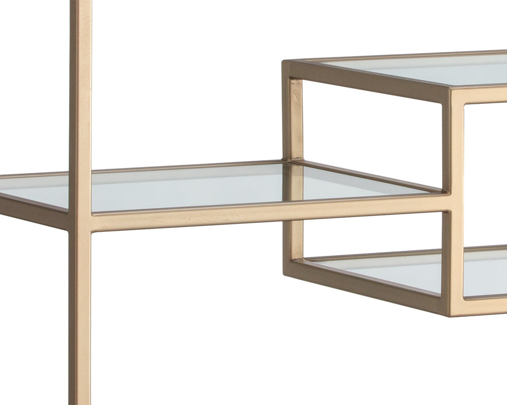 PB-06STA Bookcase- Gold