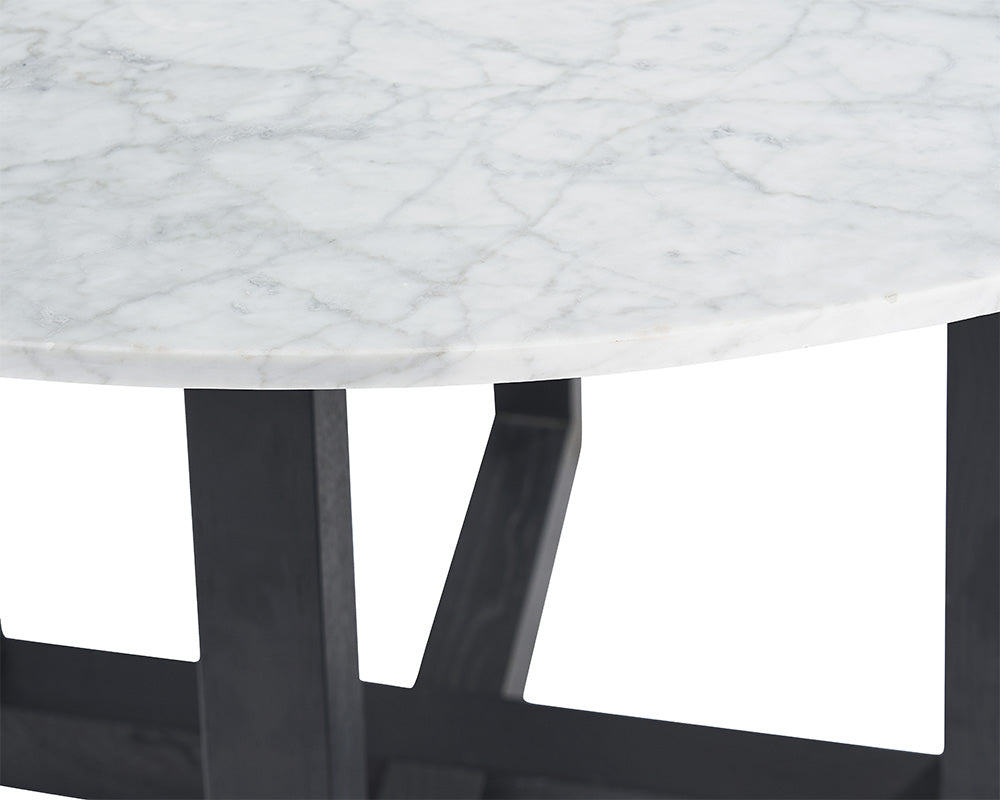 PB-06ZOL Marble Top Dining Table-51.25D