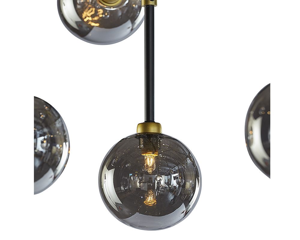 PB-06DEI Chandelier- Large Smoke Grey