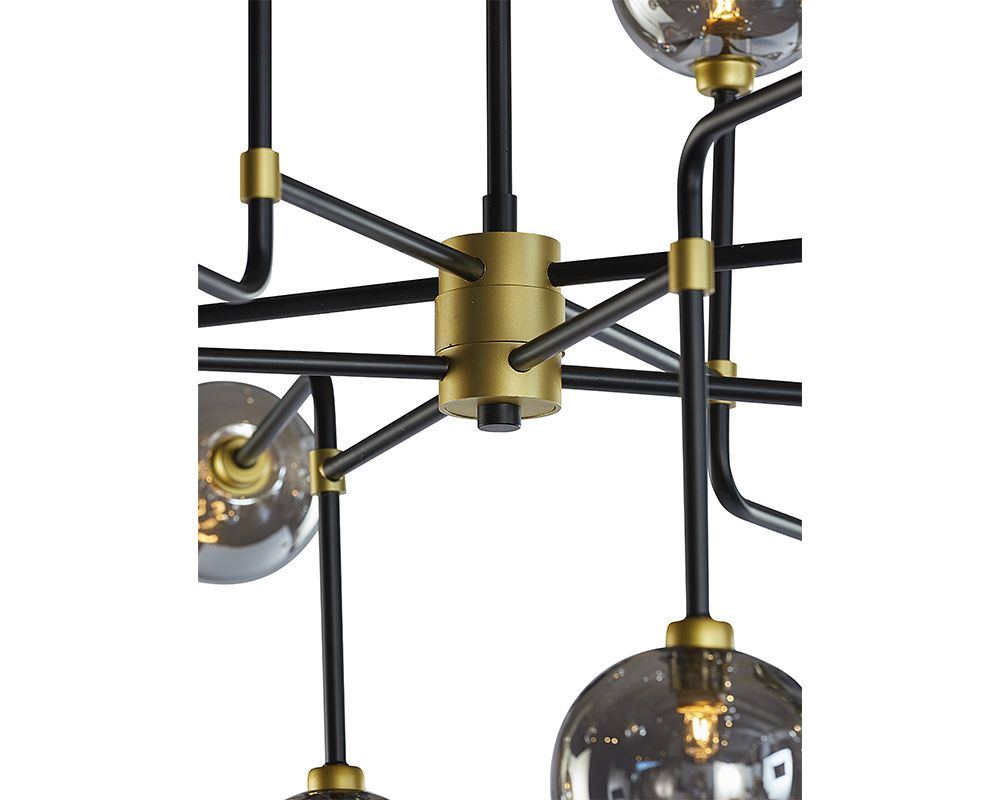 PB-06DEI Chandelier- Large Smoke Grey