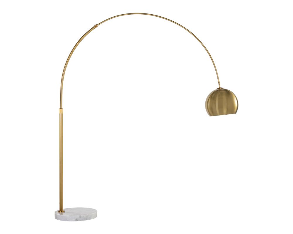 PB-06VER Floor Lamp-Brass